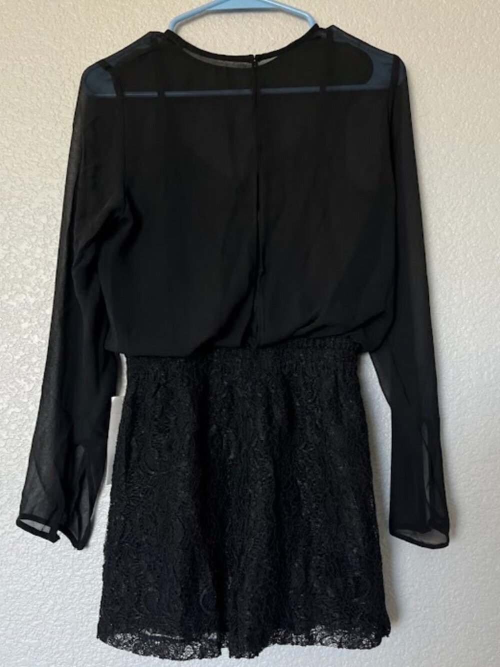 NWT BCBGeneration Black Long Sleeve Romper Shorts Dress Size XS NEW